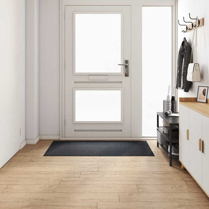 Teppichläufer Anthrazit 80 x 150 cm Stoff