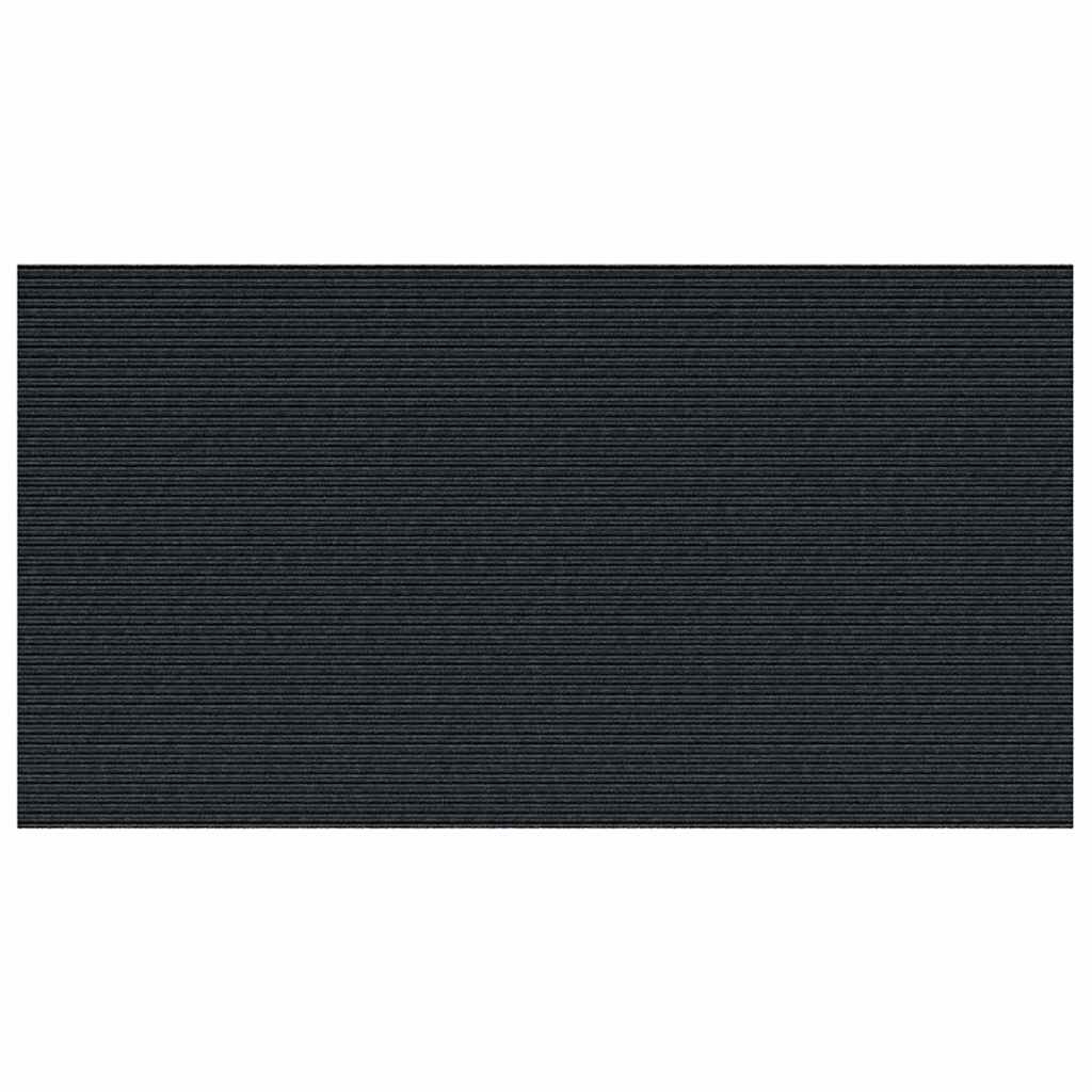 Teppichläufer Anthrazit 80 x 150 cm Stoff