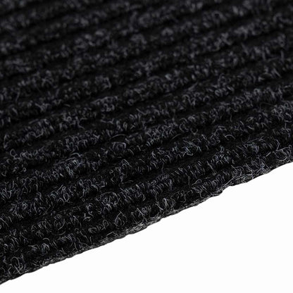 Teppichläufer Anthrazit 80 x 250 cm Stoff