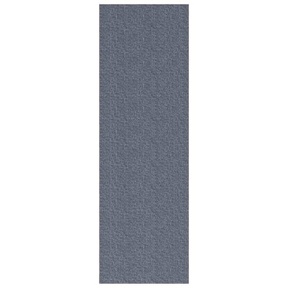 Teppichläufer Hellgrau 80 x 400 cm Stoff