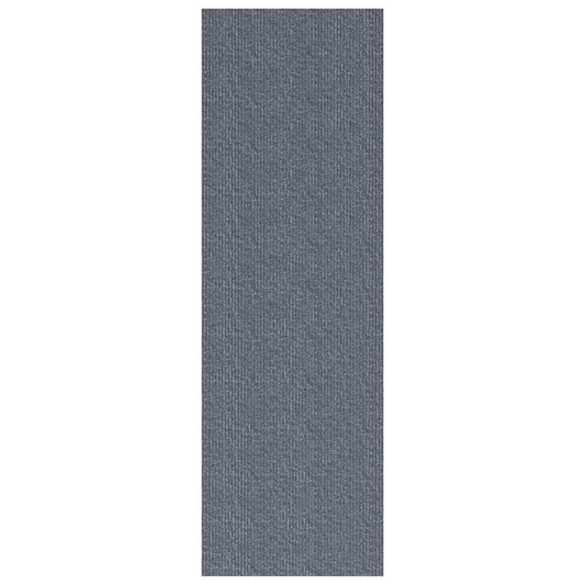 Teppichläufer Hellgrau 100 x 250 cm Stoff