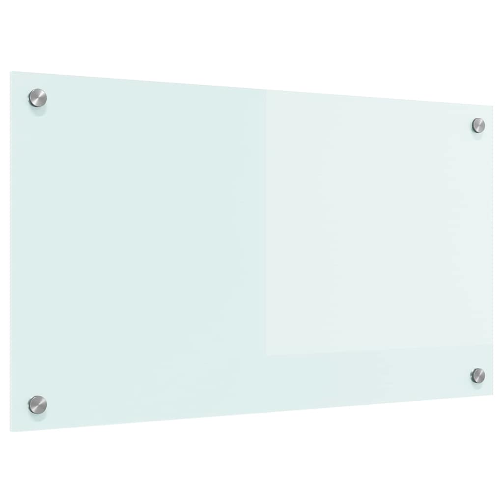 Küchenrückwand Weiß 70 x 40 cm Gehärtetes Glas