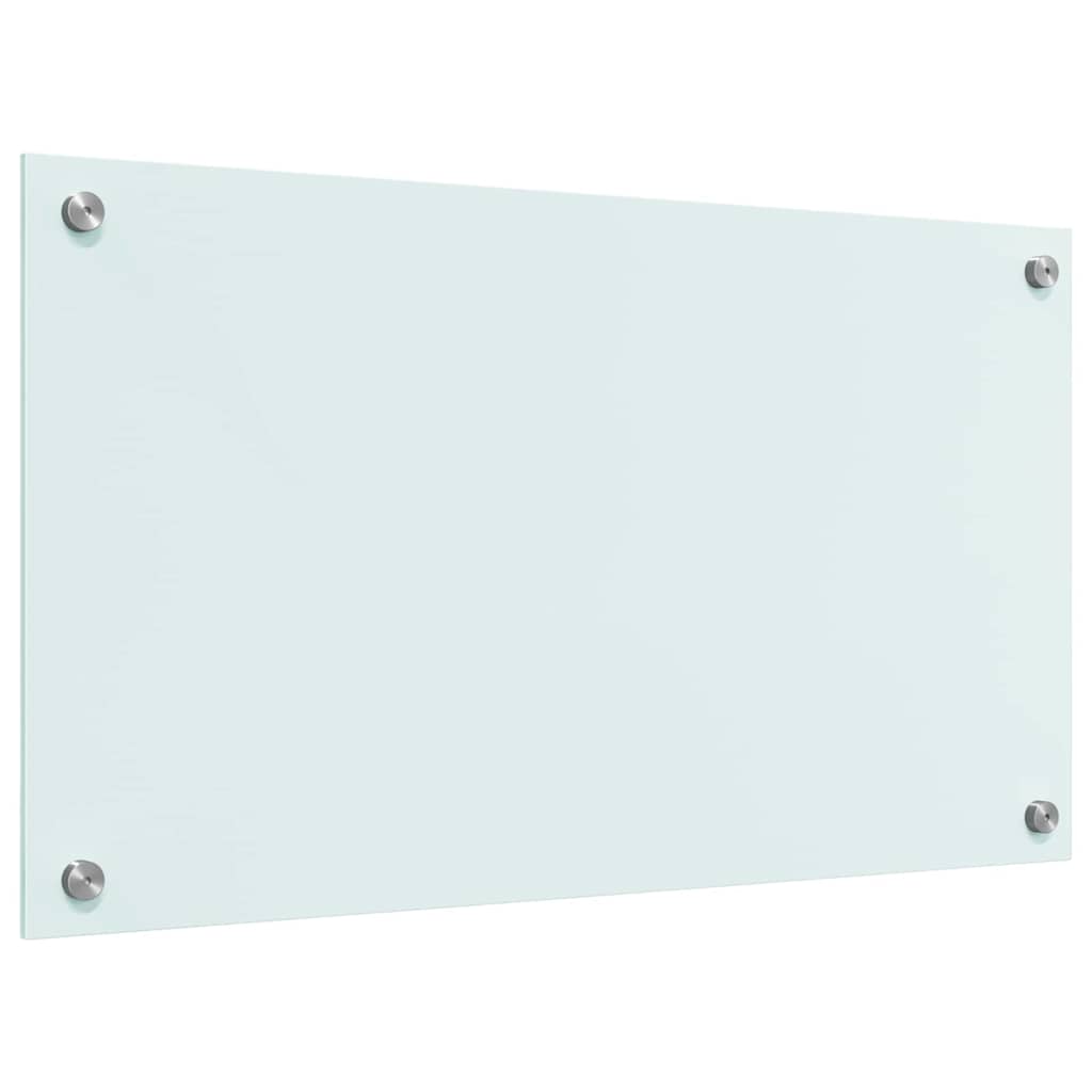 Küchenrückwand Weiß 70 x 40 cm Gehärtetes Glas