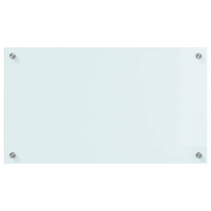 Küchenrückwand Weiß 70 x 40 cm Gehärtetes Glas