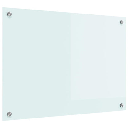 Küchenrückwand Weiß 70 x 50 cm Gehärtetes Glas