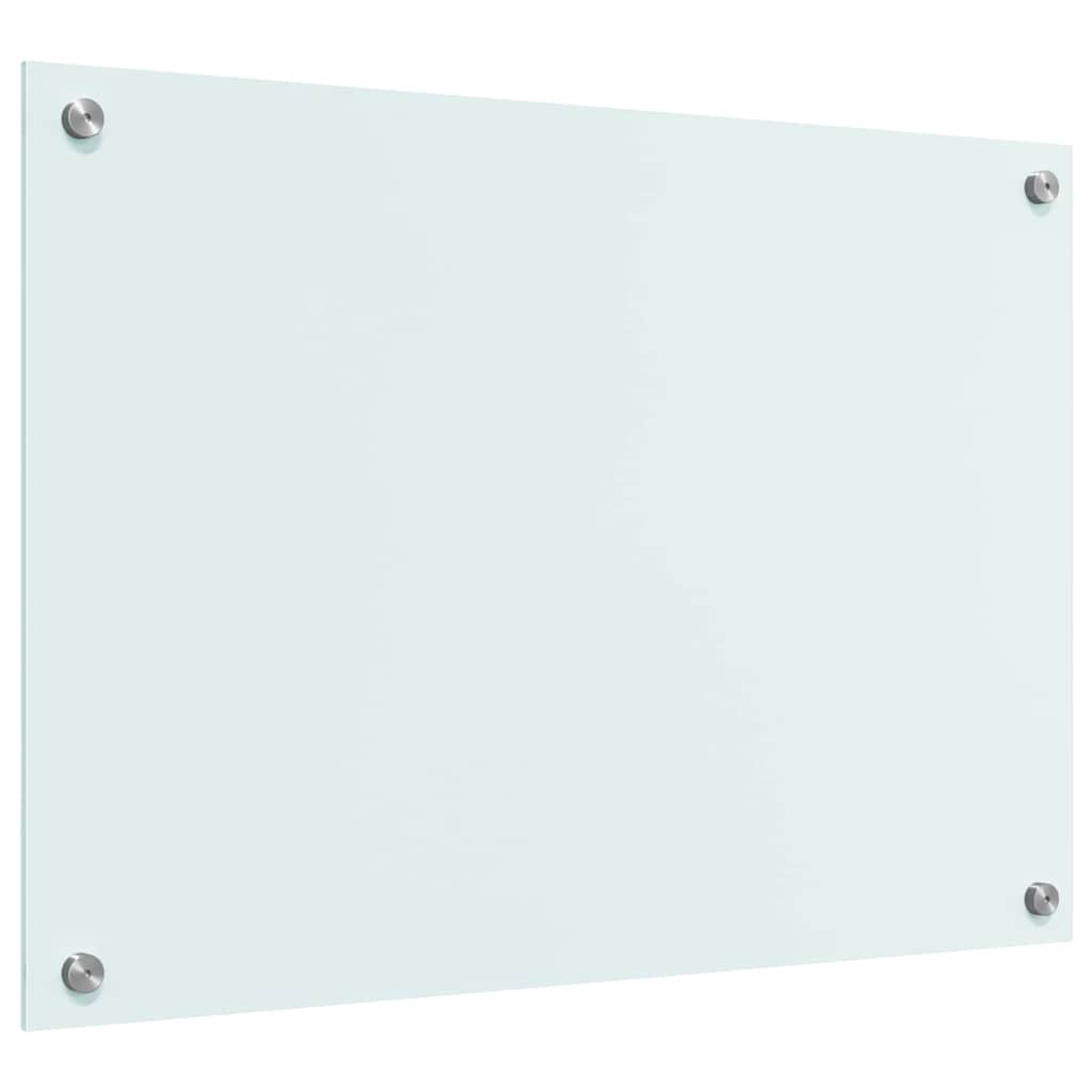 Küchenrückwand Weiß 70 x 50 cm Gehärtetes Glas