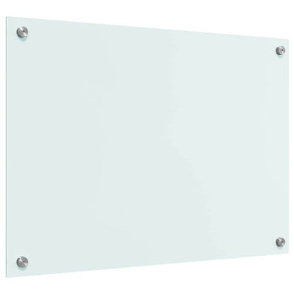 Küchenrückwand Weiß 70 x 50 cm Gehärtetes Glas