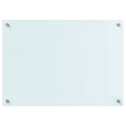 Küchenrückwand Weiß 70 x 50 cm Gehärtetes Glas