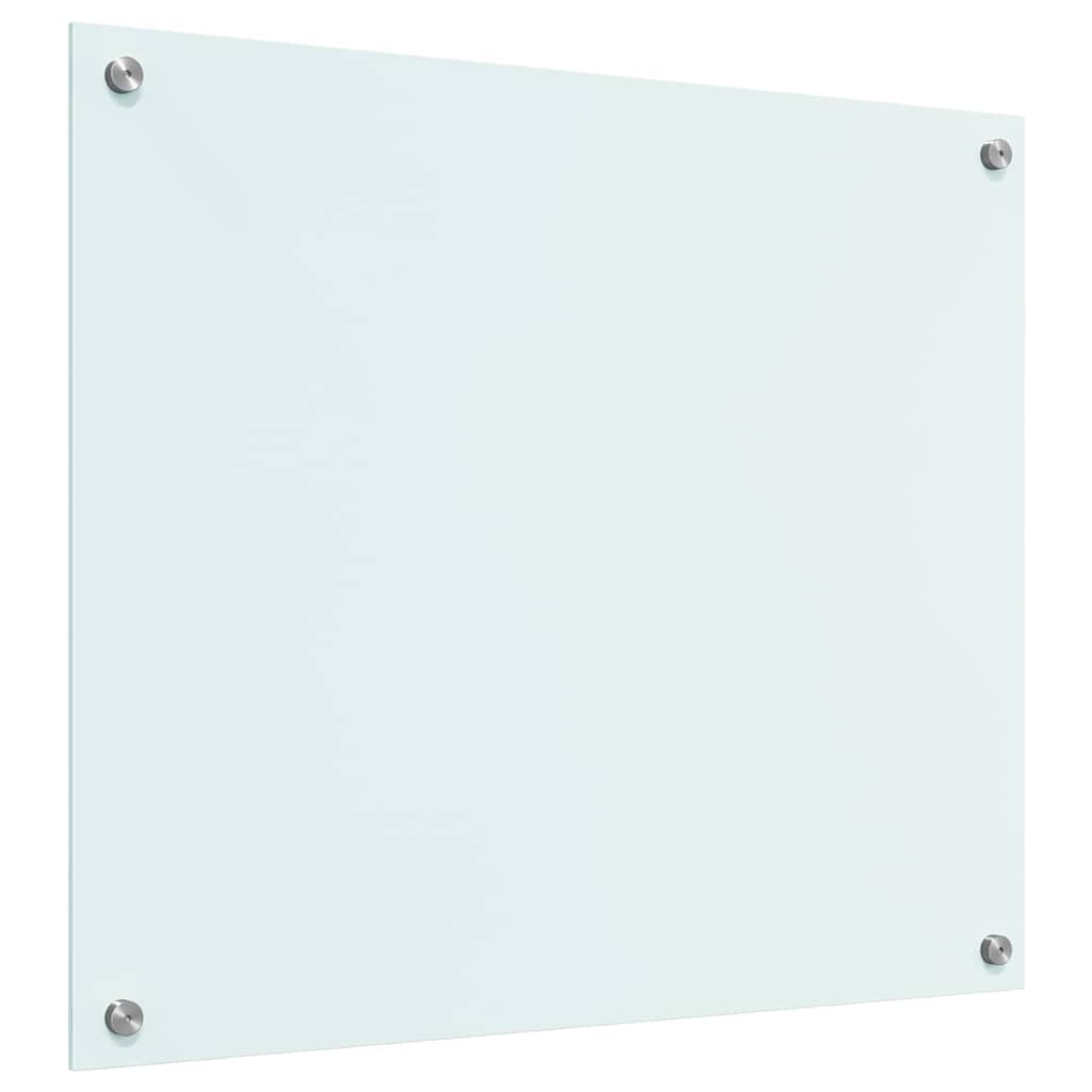 Küchenrückwand Weiß 70 x 60 cm Gehärtetes Glas