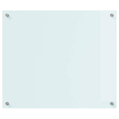 Küchenrückwand Weiß 70 x 60 cm Gehärtetes Glas