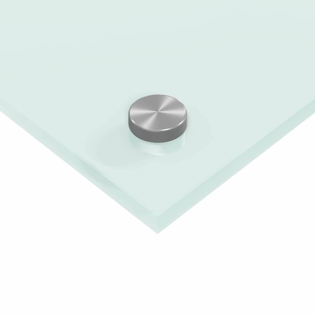 Küchenrückwand Weiß 80 x 40 cm Gehärtetes Glas