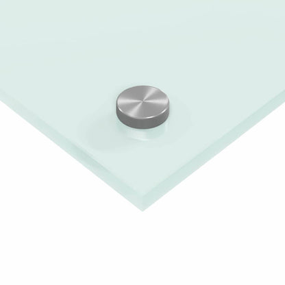 Küchenrückwand Weiß 80 x 50 cm Gehärtetes Glas