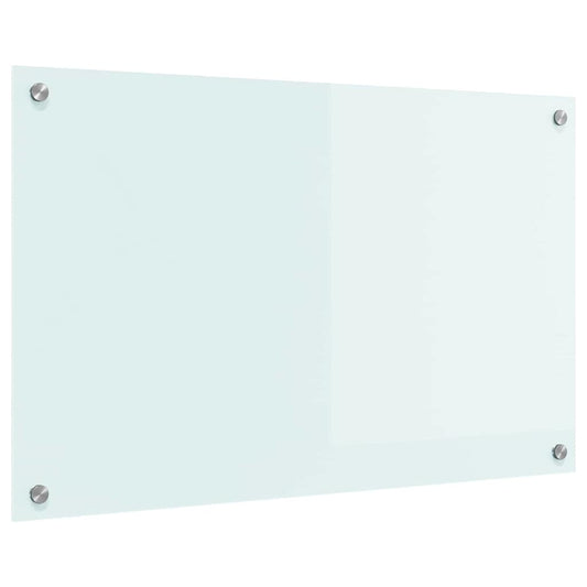 Küchenrückwand Weiß 80 x 50 cm Gehärtetes Glas