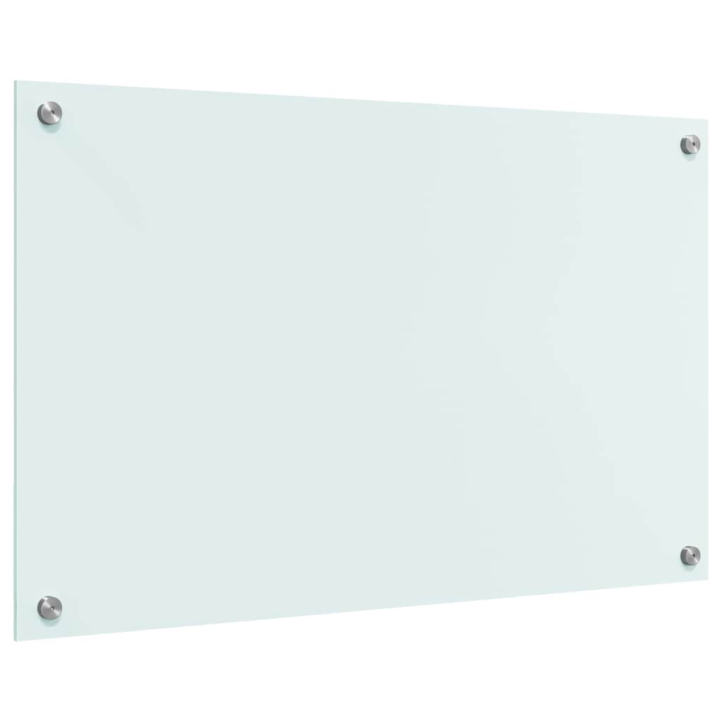 Küchenrückwand Weiß 80 x 50 cm Gehärtetes Glas