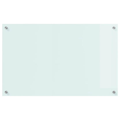 Küchenrückwand Weiß 80 x 50 cm Gehärtetes Glas
