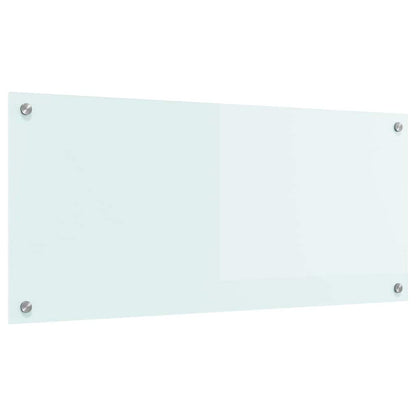 Küchenrückwand Weiß 90 x 40 cm Gehärtetes Glas