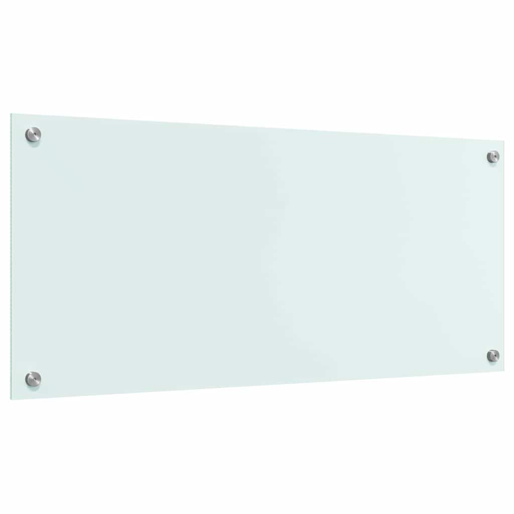 Küchenrückwand Weiß 90 x 40 cm Gehärtetes Glas