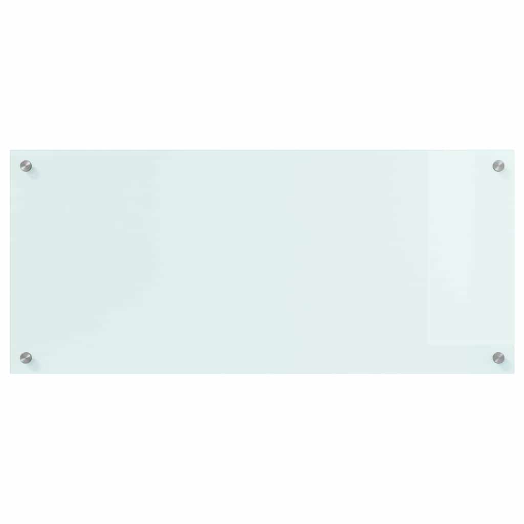 Küchenrückwand Weiß 90 x 40 cm Gehärtetes Glas