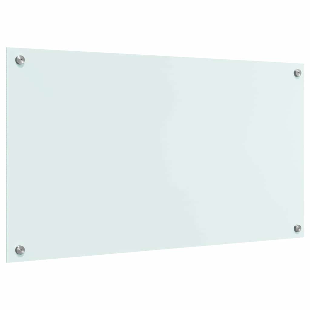 Küchenrückwand Weiß 90 x 50 cm Gehärtetes Glas