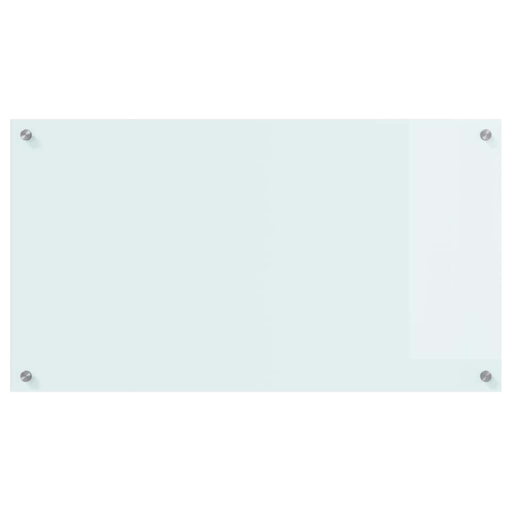 Küchenrückwand Weiß 90 x 50 cm Gehärtetes Glas
