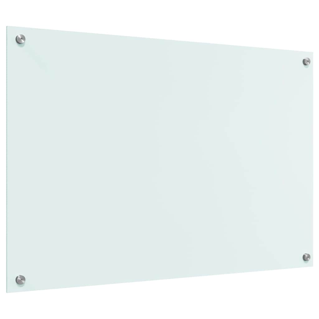 Küchenrückwand Weiß 90 x 60 cm Gehärtetes Glas