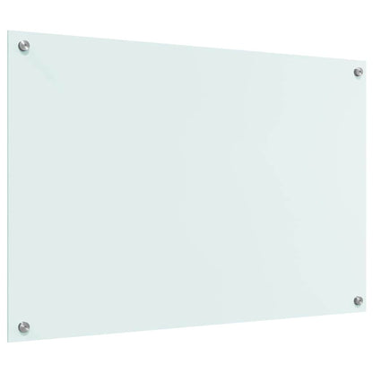 Küchenrückwand Weiß 90 x 60 cm Gehärtetes Glas