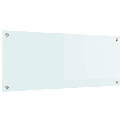 Küchenrückwand Weiß 100 x 40 cm Gehärtetes Glas
