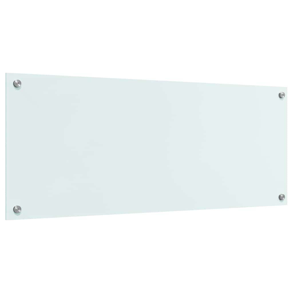 Küchenrückwand Weiß 100 x 40 cm Gehärtetes Glas