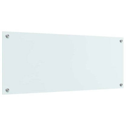 Küchenrückwand Weiß 100 x 40 cm Gehärtetes Glas