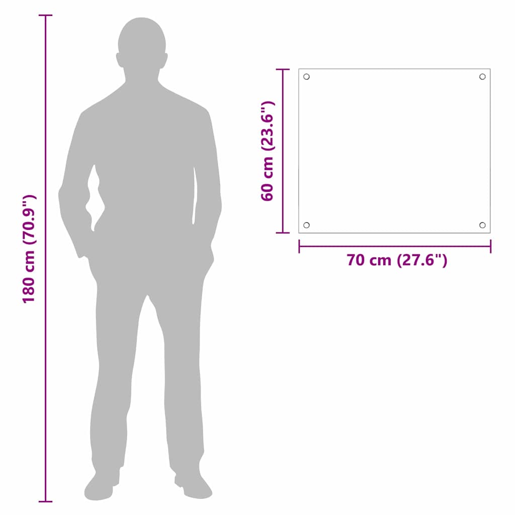 Küchenrückwand Transparent 70 x 60 cm Gehärtetes Glas