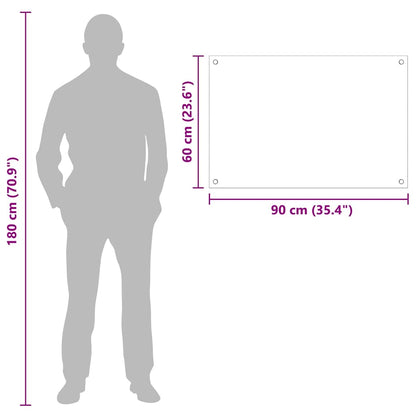 Küchenrückwand Transparent 90 x 60 cm Gehärtetes Glas