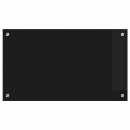 Küchenrückwand Schwarz 70 x 40 cm Gehärtetes Glas