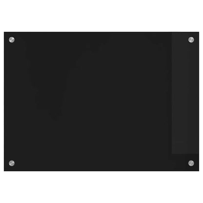 Küchenrückwand Schwarz 70 x 50 cm Gehärtetes Glas