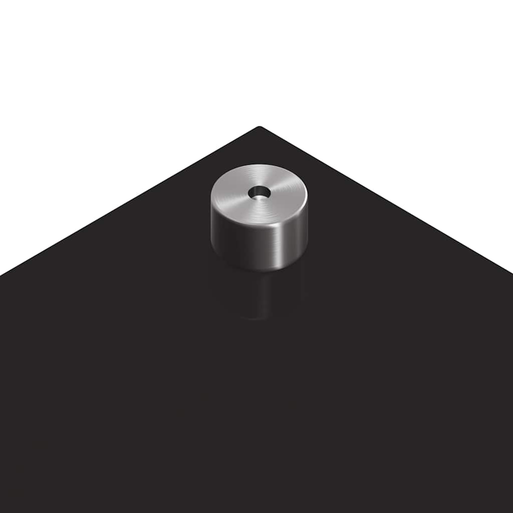 Küchenrückwand Schwarz 70 x 60 cm Gehärtetes Glas
