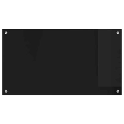 Küchenrückwand Schwarz 90 x 50 cm Gehärtetes Glas