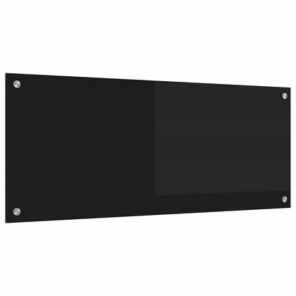 Küchenrückwand Schwarz 100 x 40 cm Gehärtetes Glas