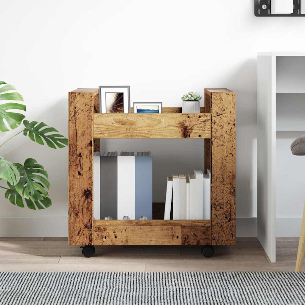 Schreibtischwagen Altholz 60 x 45 x 60 cm Holzwerkstoff