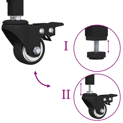 Küchentrolley Altholz 60 x 41 x 76 cm Holzwerkstoff