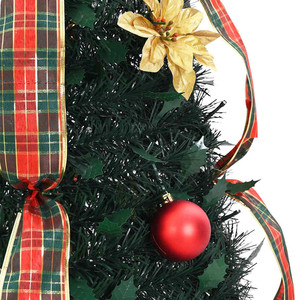 Albero di Natale artificiale con 100 LED, verde, 150 cm, PVC