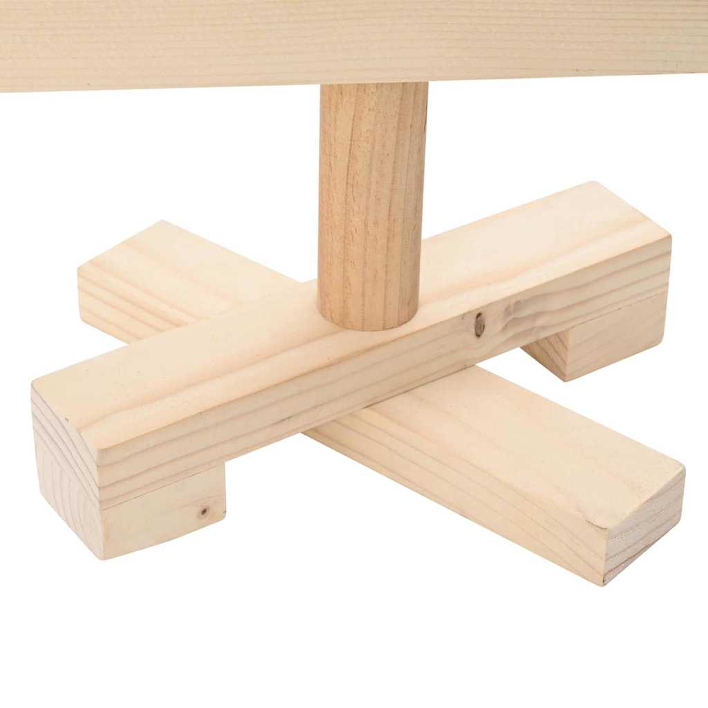 Alberi di Natale con supporto, naturali, 60 cm, legno di pino massiccio