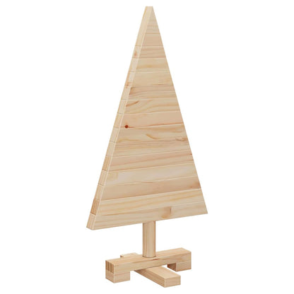 Alberi di Natale con supporto, naturali, 60 cm, legno di pino massiccio