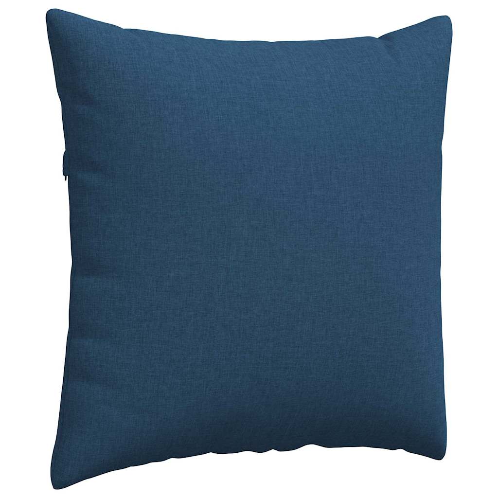 Cuscino per divano 2 pezzi blu 60 x 60 cm tessuto