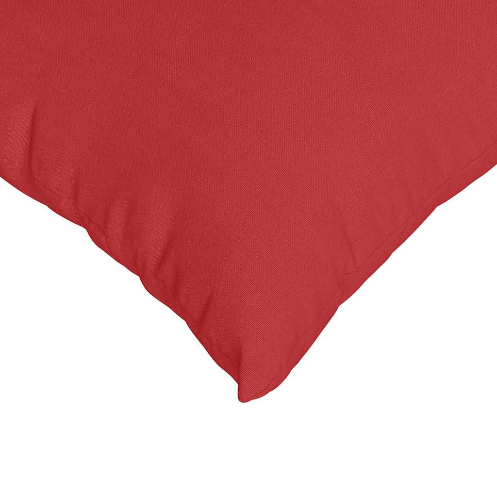 Cuscino per divano 2 pezzi rosso 60 x 60 cm tessuto