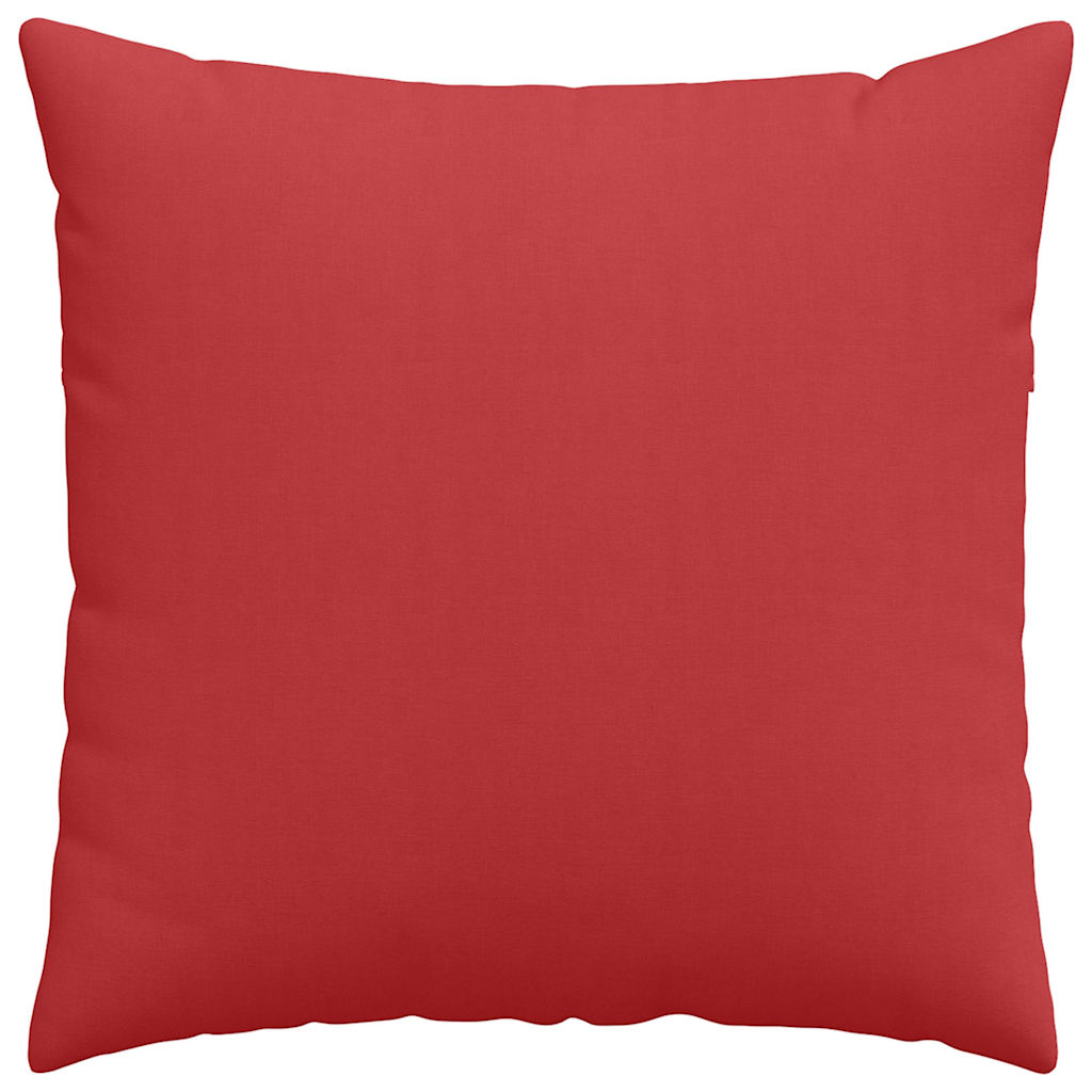 Cuscino per divano 2 pezzi rosso 60 x 60 cm tessuto