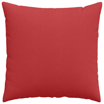 Cuscino per divano 2 pezzi rosso 60 x 60 cm tessuto