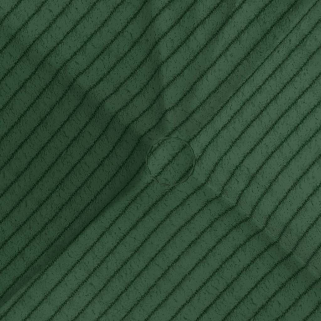 Cuscini per seduta, 4 pezzi, verde scuro, 45 x 45 cm, tessuto a coste