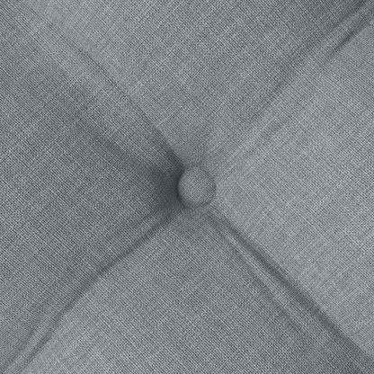 Cuscini per seduta, 4 pezzi, grigio chiaro, 40 x 40 x 6 cm, tessuto