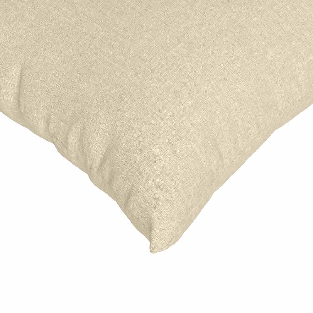 Cuscino per divano 2 pezzi crema 60 x 60 cm tessuto