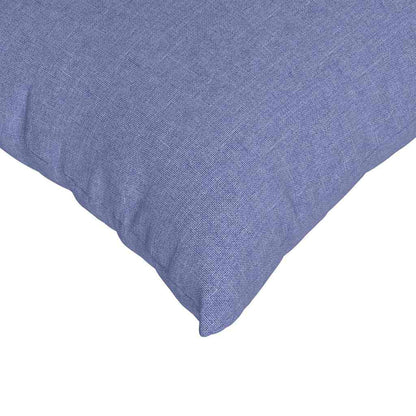 Cuscino per divano 2 pezzi blu jeans 60 x 60 cm tessuto