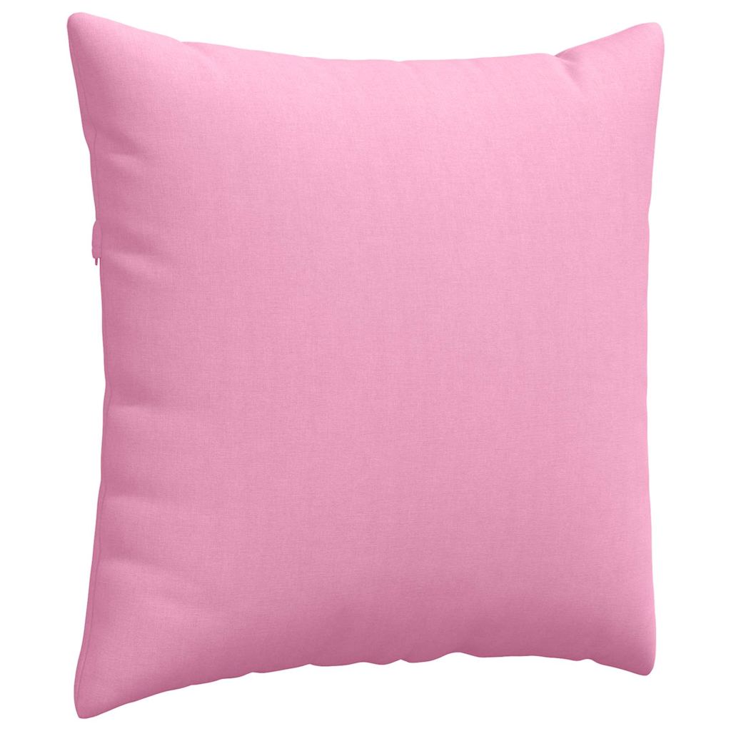 Cuscino per divano 2 pezzi rosa 60 x 60 cm tessuto